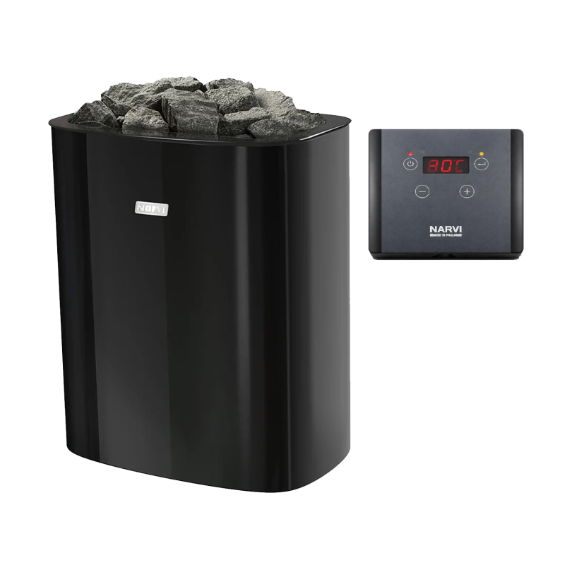 Încălzitor electric pentru saună - NARVI NC Electric, negru 6 kW