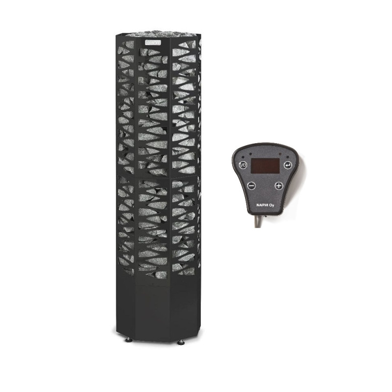 Încălzitor electric de saună - NARVI SMOOTH 10.5 kW, negru