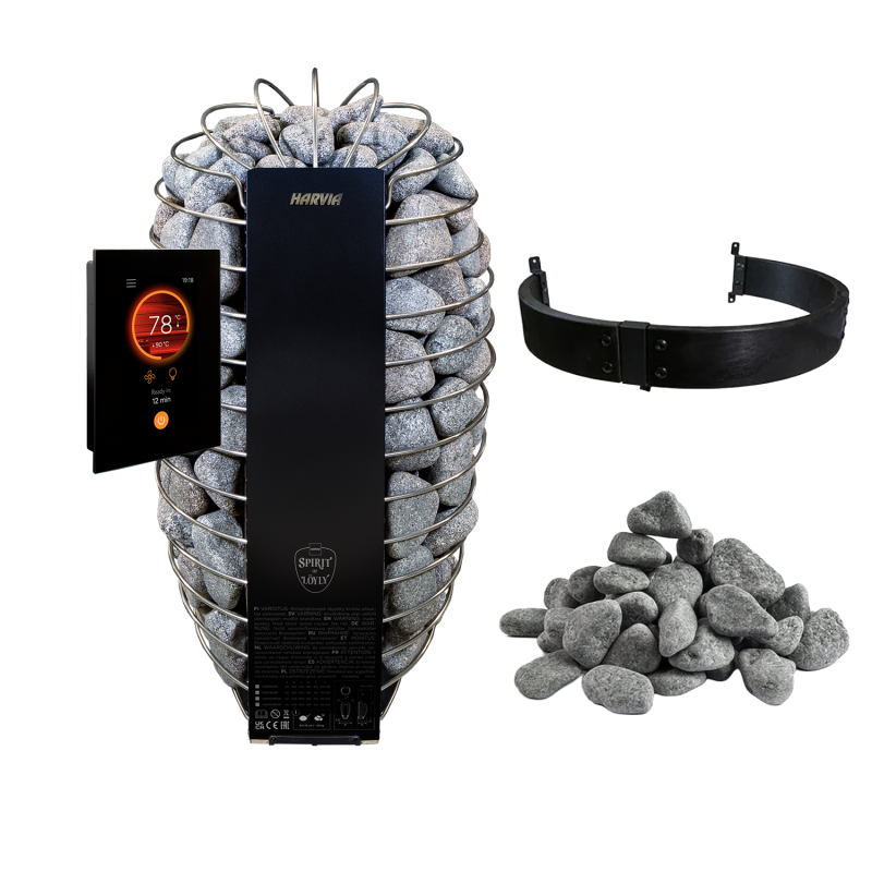 Încălzitoare electrice pentru saună - HARVIA Spirit SP90FC set Fenix WiFi 9.0 kW