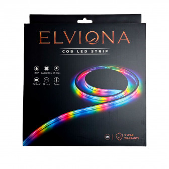 Bandă LED COB pentru saună Elviona, RGB , 5 m