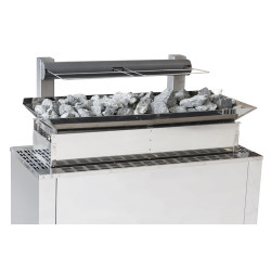 Cadru de montare pentru sistemul de securitate EOS + tavă din piatră pentru sobe EOS 34.G HD 24-36kW  Cadru de montare pentru sistemul de securitate EOS + tavă din piatră pentru sobe EOS 34.G HD 24-36kW