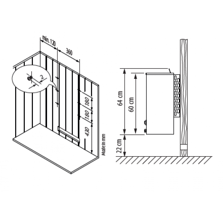 Încălzitor electric pentru saună - EOS Moment Control W