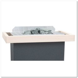 Balustradă de siguranță pentru încălzitoarele EOS Bi-O Gracil negre cu suporturi de montare  Balustradă de siguranță pentru încălzitoarele EOS Bi-O Gracil negre cu suporturi de montare