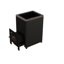 Soba sauna pe lemne - VILPRA ETNA-22-LV cu focar exterior 