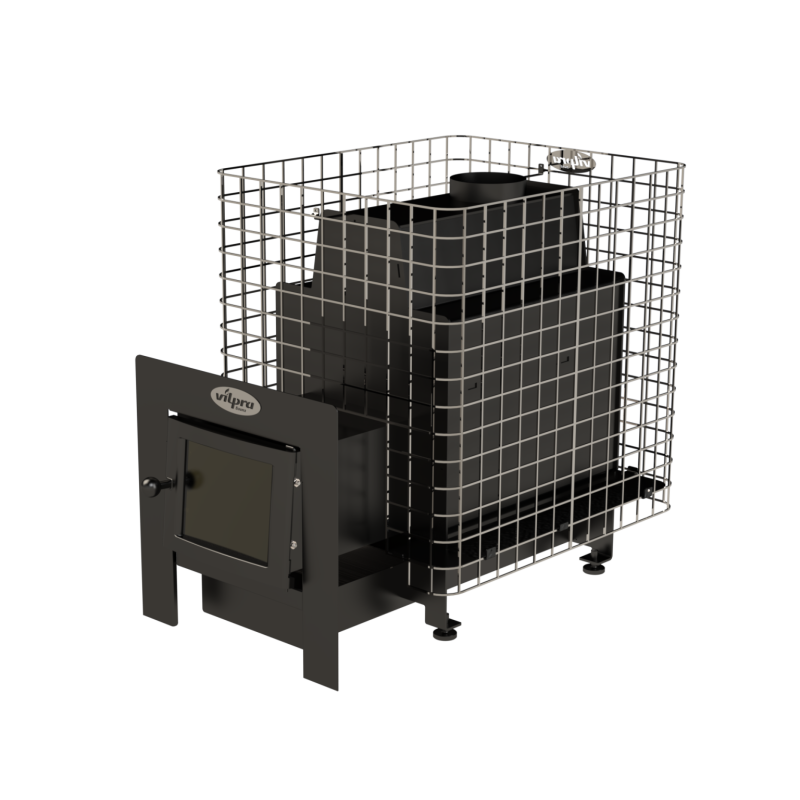 Soba sauna pe lemne - VILPRA ETNA-22-NL-V cu focar exterior