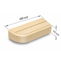 Element de capăt pentru bănci modulare de saună, Aspen - 10
