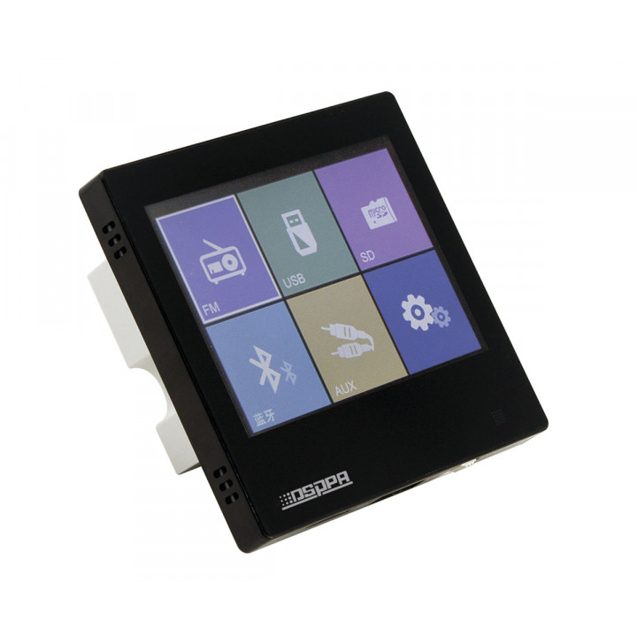Smart Home on Wall Music Amplifier DSPPA DM837. Negru