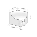 Scaun pentru sauna cu aburi V-1 - 4