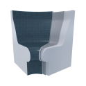 Scaun pentru sauna cu aburi V-2 - 3