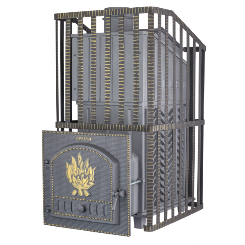 Sobă de saună pe lemne - Gefest GFS ZK Uragan 40 în grilă