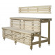 Complex banc de sauna standard, lemn Aspen, lungime 2037mm
