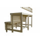 Complex banc de sauna standard, lemn Aspen, lungime 2037mm