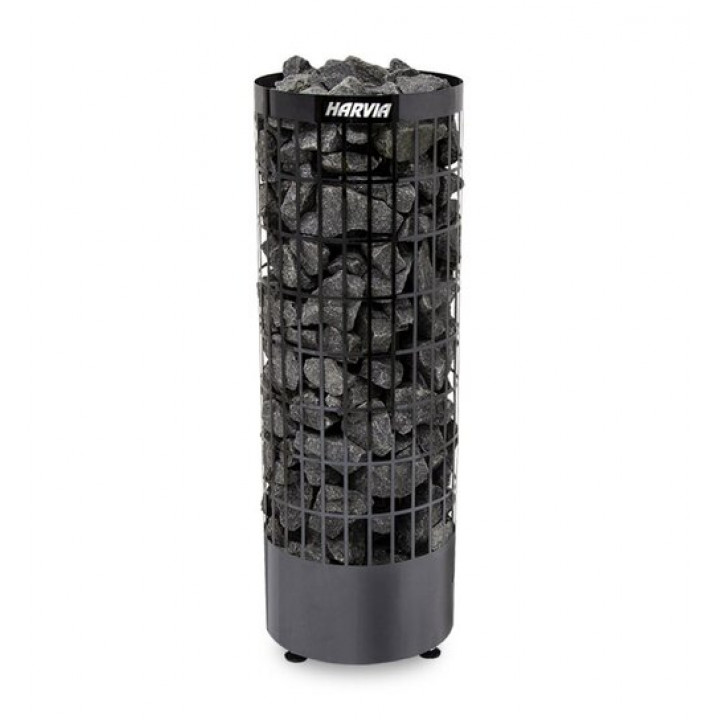 Încălzitor electric pentru saună - HARVIA Cilindro Black Steel PC110E 10,8 kW