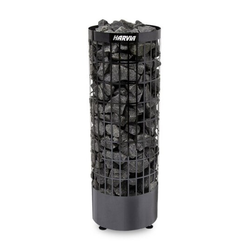 Încălzitor electric pentru saună - HARVIA Cilindro Black Steel PC70E 6,8 kW