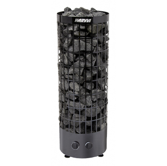 Încălzitor electric pentru saună - HARVIA Cilindro Black Steel PC90 9 kW