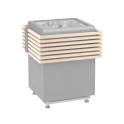 Balustradă de siguranță din lemn Harvia Concept R, tei sau nuc - 2