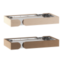 Piese de balustradă de siguranță din lemn Harvia Concept R Mini, tei sau nuc - 0