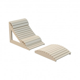 Șezlong ergonomic Harvia pentru saună, aspen
