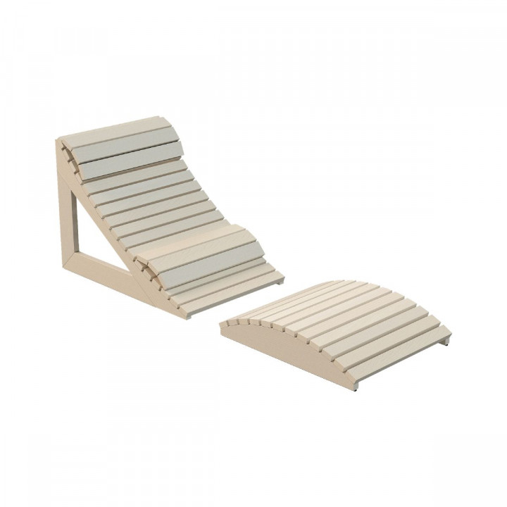 Șezlong ergonomic Harvia pentru saună, aspen