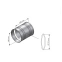 Adaptor pentru coș de fum HARVIA, WZ011115 - 2