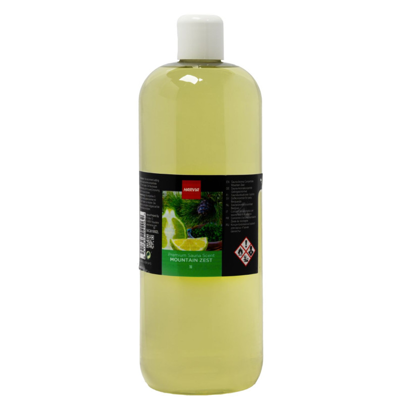 Concentrat de parfum pentru saună HARVIA, parfum de pin arolla, bergamotă și litsea cubeba, 1 l