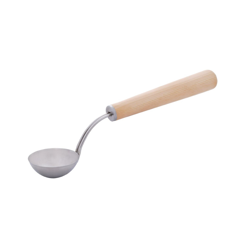 Polonic de saună Harvia cu cană din oțel inoxidabil, 40 cm, 100 ml