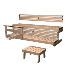 Harvia Formula 19, kit pentru bancă de arin 