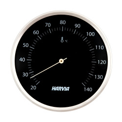 Termometru de saună HARVIA, rotund, negru, diametru 160 mm, SAC90200 