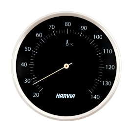 Termometru de saună HARVIA, rotund, negru, diametru 160 mm, SAC90200 