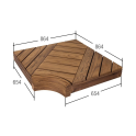 Modul de colț pentru bănci modulare de saună, pin - 5