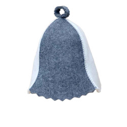 Pălărie de saună - albă, gri 