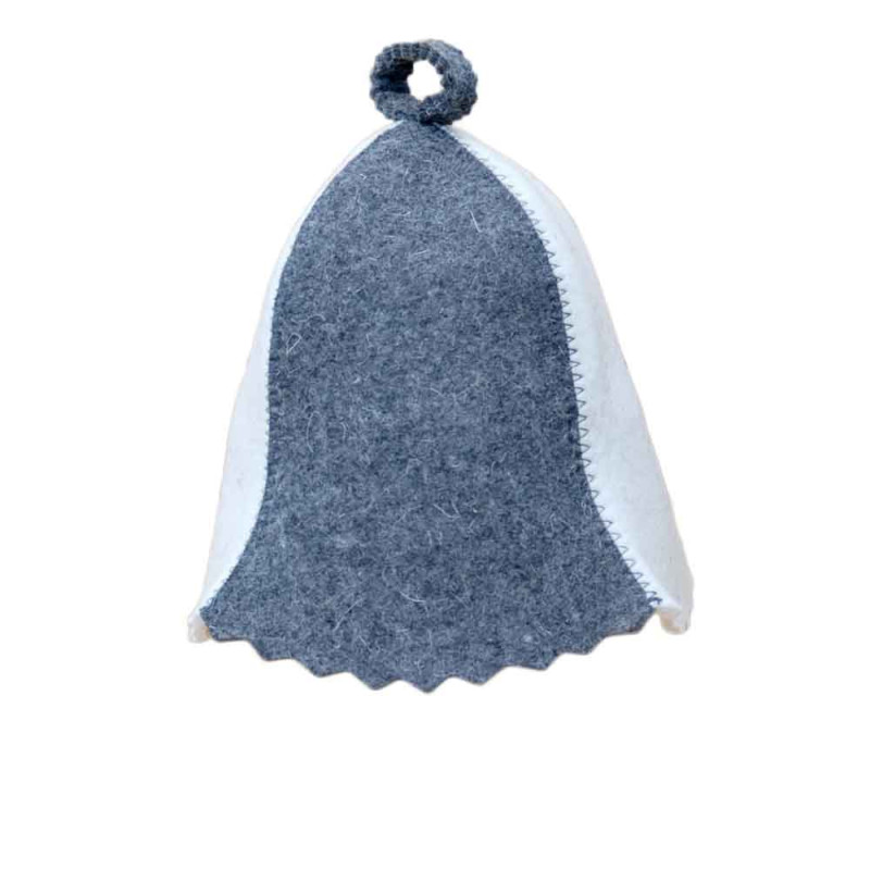 Pălărie de saună - albă, gri