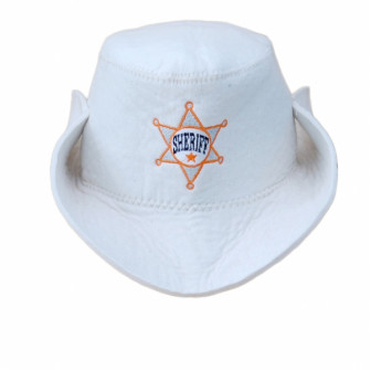 Palarie de sauna - Sheriff, alba