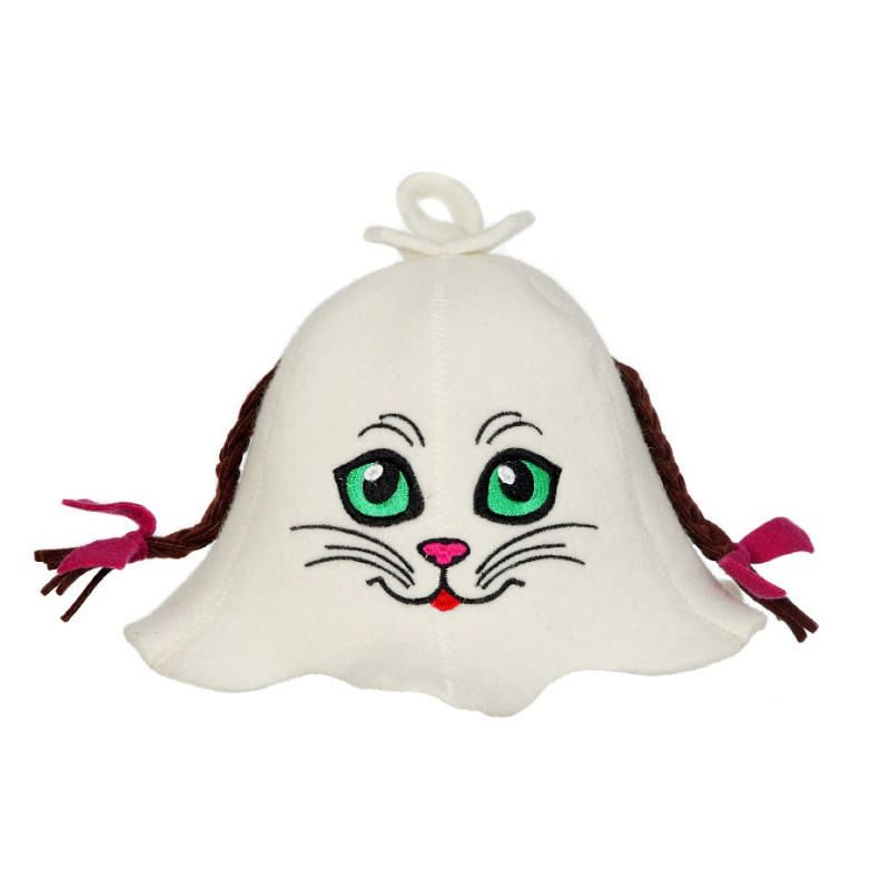 Palarie sauna - Pisica cu codite