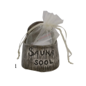 Recipient ceramic pentru sare de saună - închis la culoare 120 ml - 2