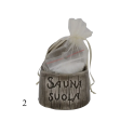Recipient ceramic pentru sare de saună - închis la culoare 120 ml - 1
