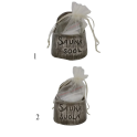 Recipient ceramic pentru sare de saună - închis la culoare 120 ml - 0