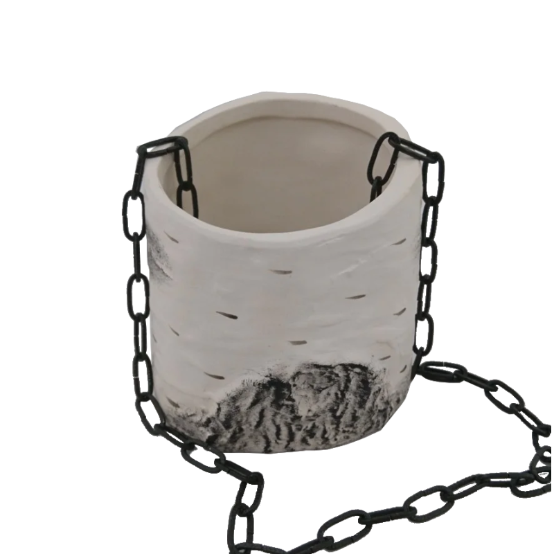 Recipient ceramic pentru parfumuri - mesteacan