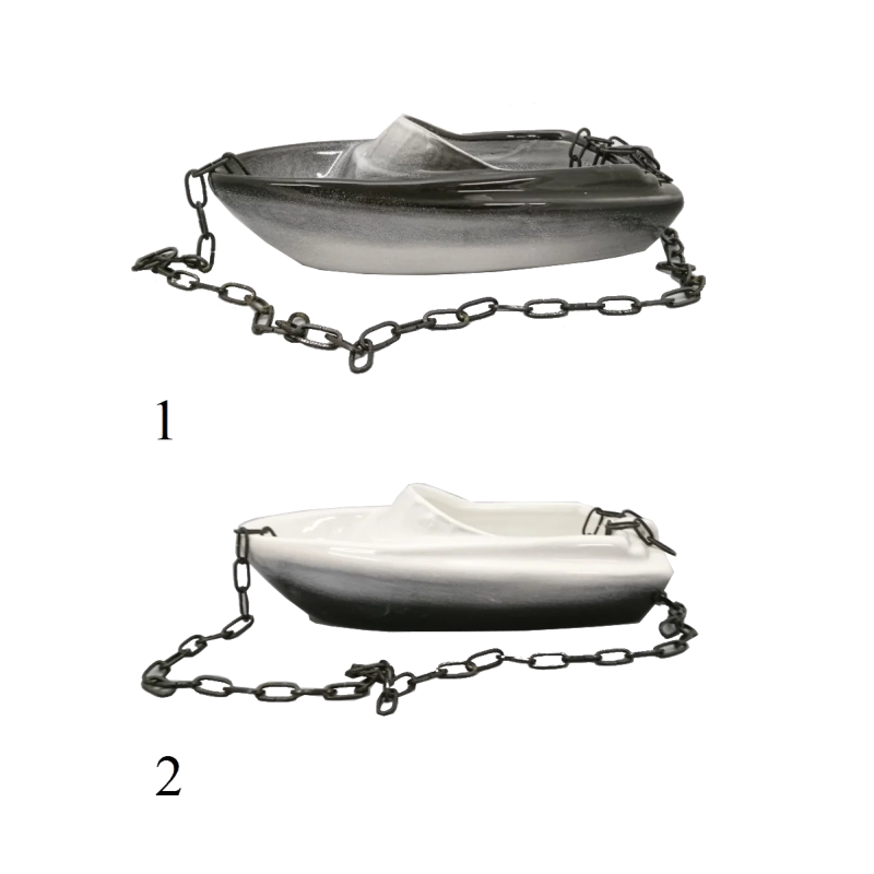 Recipient ceramic pentru parfumuri - barca