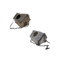 Recipient ceramic pentru parfumuri - hambar cu fân 