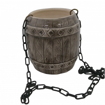 Recipient ceramic pentru parfumuri - butoi