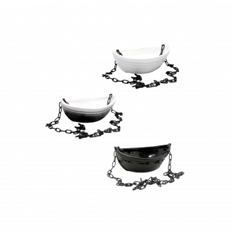 Recipient ceramic pentru parfumuri - barca cu lant
