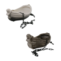 Recipient ceramic pentru parfumuri - barca cu fata 