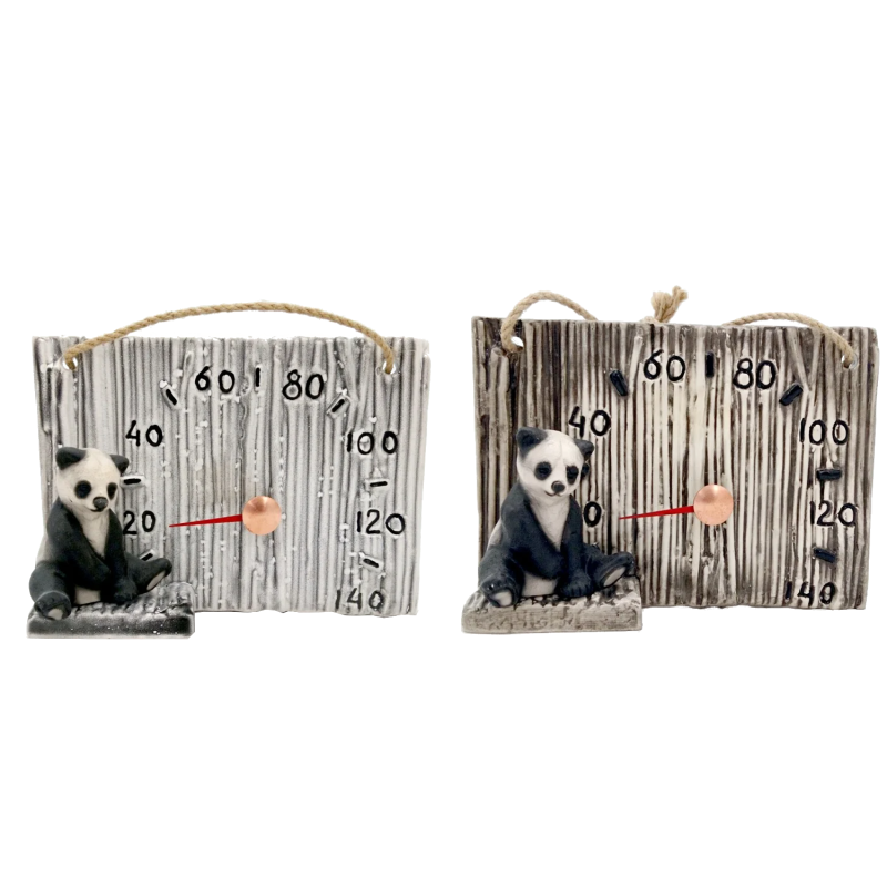 Termometru ceramic pentru saună - panda