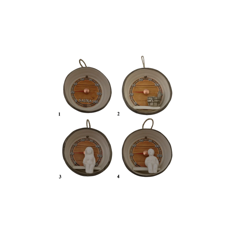 Termometru saună ceramică - butoi