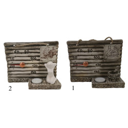 Termometru sauna ceramic - cu lumanare 