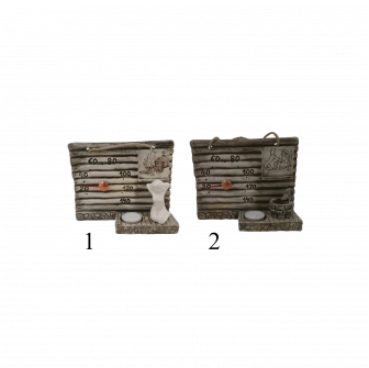Termometru sauna ceramic - cu lumanare