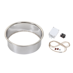 Flanșă de încastrare HARVIA Cilindro HPC2L, iluminată  Flanșă de încastrare HARVIA Cilindro HPC2L, iluminată