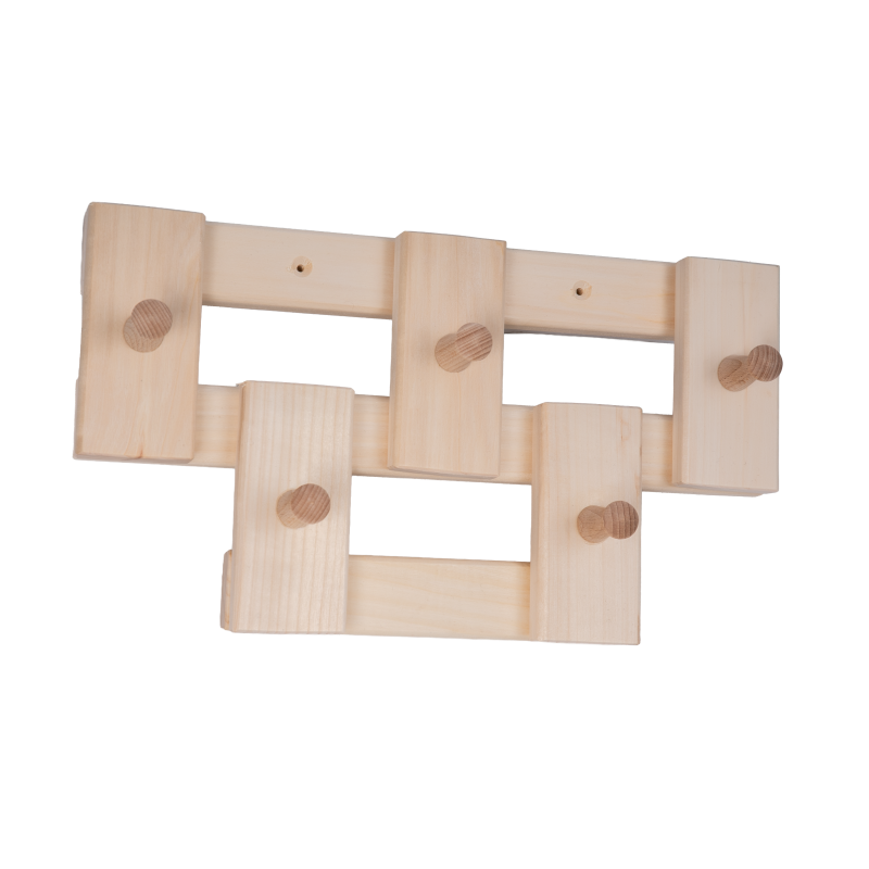 Cuier din lemn de tei cu 5 cârlige