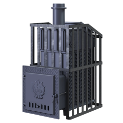 Sobă de saună pe lemne GEFEST - GFS ZK Uragan 30 în grilă  Sobă de saună pe lemne GEFEST - GFS ZK Uragan 30 în grilă